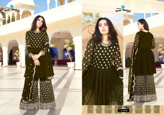 Your Choice Trandy New Designer Heavy Festival Wear Georgette Salwar Suits Collection